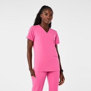 Figs F’ing Pink Scrub Set Casma Top, Zamora Joggers XS